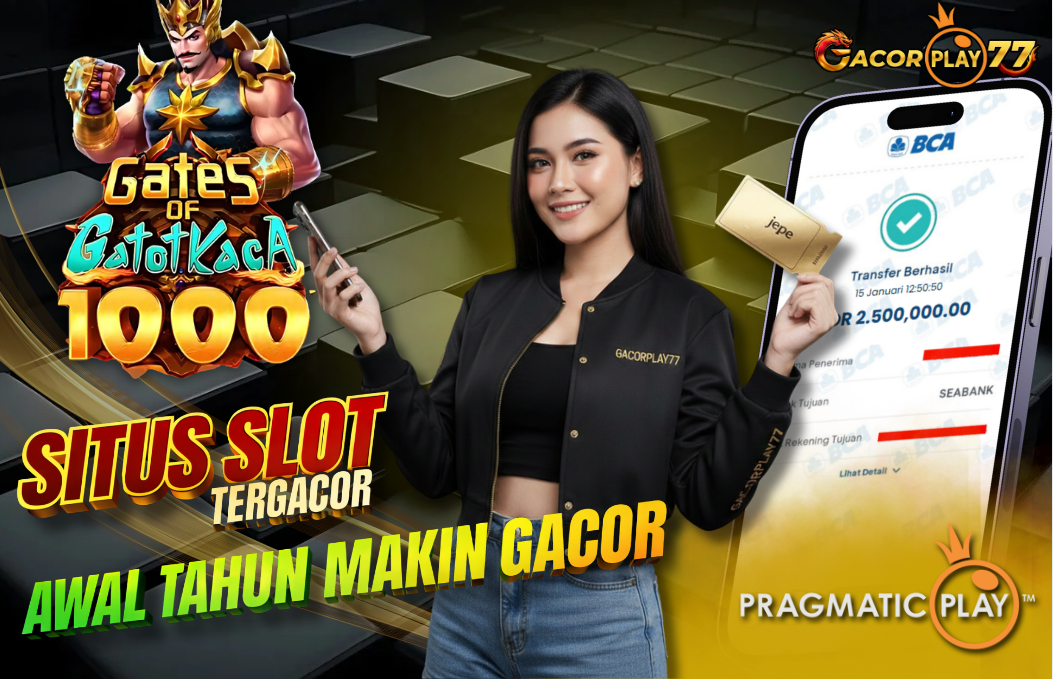 Selamat kepada user id : 4p****5Wede Rp 2.500.000 di Game GATES OF GATOTKACA 1000 PRAGMATIC PLAY Cair Gk Sampe 1 Menit! Menang Mudah di Gacorplay77